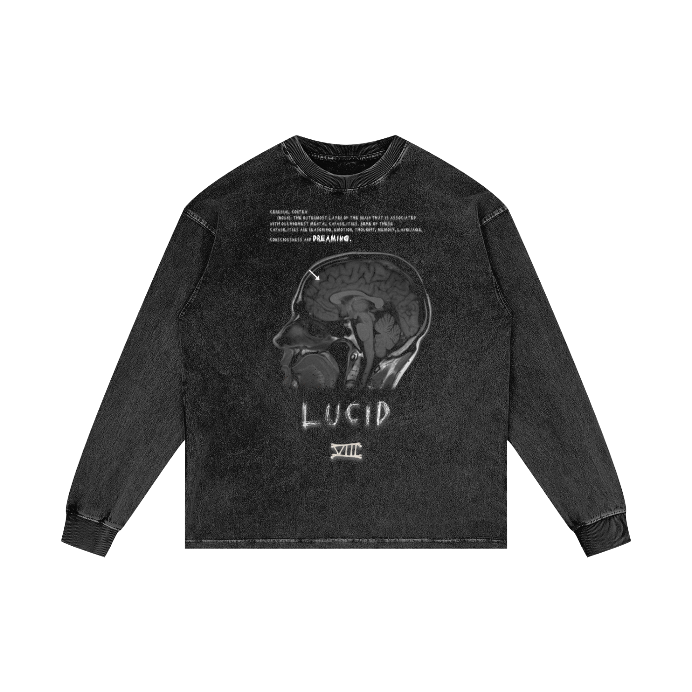 "Cerebral Cortex" Oversize Long Sleeve T-Shirt
